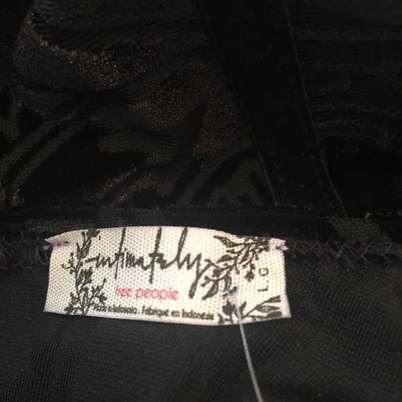 Free People Intimately black sheer floral detail L - Picture 6 of 8